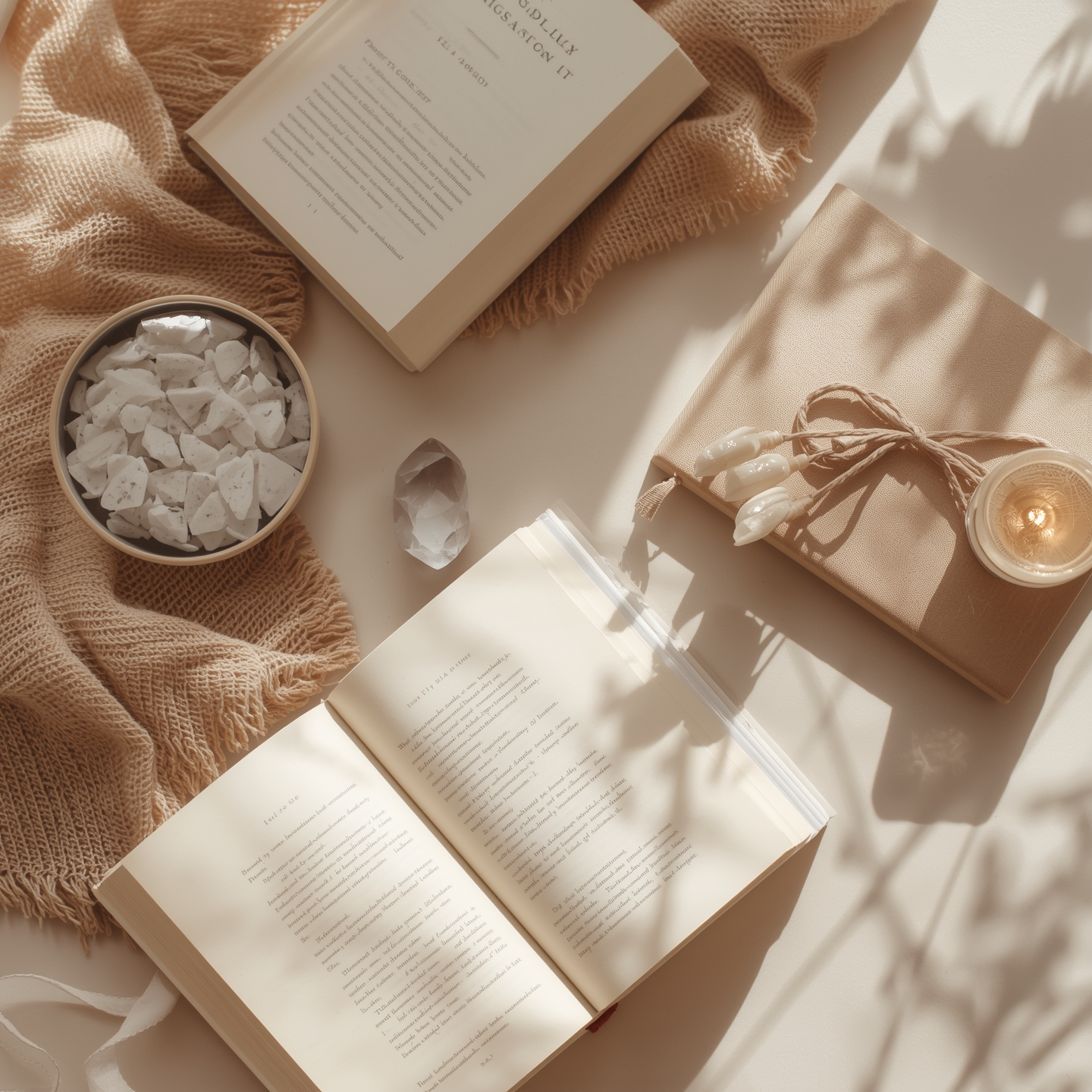 Ursus Libris – Lucid Origin Minimalist flatlay or lifestyle scene in warm neu 0
